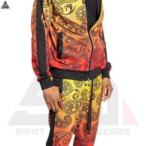 Conjunto de chándal de 2 piezas unisex para invierno, ropa deportiva personalizable para entrenamiento, sublimación, chándal en blanco con logotipo - Product Image 5