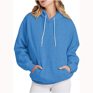 Sweat à capuche respirant pour femme en molleton de coton à manches longues pour femme - Product Image 4