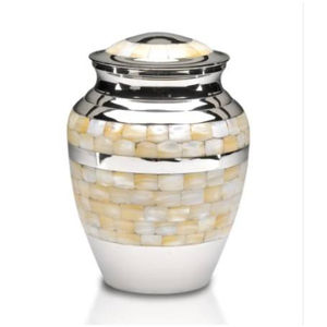 ถังใส่เถ้าสัตว์เลี้ยงทำจากทองเหลืองขนาดกะทัดรัดพร้อมฝาปิดทนทานลายดอกไม้และตัวเลือกข้อความส่วนตัว - Product Image 2