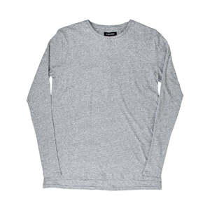 เสื้อยืดแขนยาวผู้ชาย Flintlock สีเทาผสมสีมาร์เล่ เสื้อซับในใส่สบาย - Product Image 1