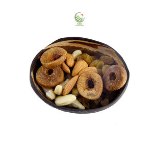 Cuencos de cáscara de coco Natural 100%, diseño moderno, platos de postre ovalados biodegradables ecológicos, almacenamiento de alimentos para fiestas de Camping - Product Image 1