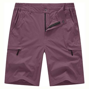 Bermudas de patrón sólido de calidad superior para hombre, pantalones cortos de gimnasio informales de moda de última moda con cordón de punta de metal teñido liso - Product Image 1