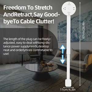 Chúng tôi Ổ cắm điện Extender cắm tường Outlet Extender nối dài tường ổ cắm cho phía sau ghế đầu giường bàn - Product Image 5