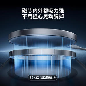 Coque de téléphone portable magnétique en TPU et PC pour Apple iPhone 16 Pro, design givré, trous fins, antichoc, dissipation thermique - Product Image 5