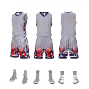 ชุดกีฬาบาสเก็ตบอลสำหรับผู้ชายชุดบาสเก็ตบอลชุดกีฬาทำจากโพลีเอสเตอร์ชุดฝึกแบบทีม - Product Image 2