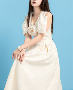 Fabricants de vêtements pour femmes Droma été décontracté taille haute mode Unique robes de soirée matures 2025 robe de luxe élégante - Product Image 3