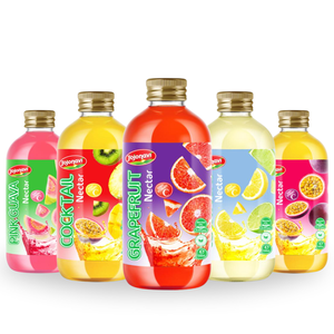 น้ำฝรั่งสีชมพู โจโจนาวี น้ำผลไม้เข้มข้น 330 มล. บรรจุขวด คั้นสดใหม่ อายุการเก็บรักษา 18 เดือน ฮาลาล ไอโซ โคเชอร์ รับผลิตแบรนด์ส่วนตัว (OEM) - Product Image 2