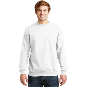 Sudadera térmica de manga larga ajustada para hombre 100% algodón diseñador polar bordado Logo personalizado algodón suave sólido en blanco para - Product Image 5