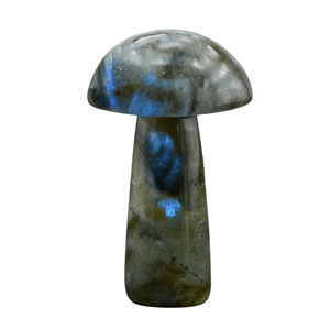 Labradorite Champignon Cristal Naturel Sculpture Pierre de Guérison Mini Figurine de Pierre Gemme pour Reiki Energie Décoration Maison et Cadeaux - Product Image 1