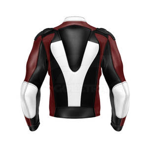 Chaqueta de Motocicleta de Cuero Hecha a Medida, Talla Grande, Cuello Alto, Logotipo Frontal, Secado Rápido, Ecológica y Transpirable - Product Image 2