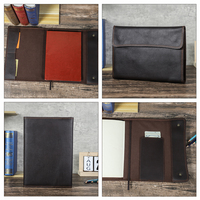 Couverture de cahier à trois volets en cuir B5 avec logo personnalisé CF9107 100 feuilles de manchettes avec bouton magnétique et carnet de notes