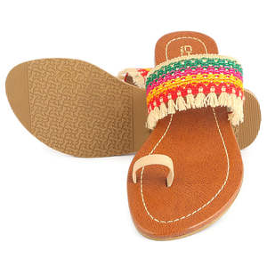 Pantuflas Bordadas para Mujer (SA-011) - Color Fawn - Product Image 2