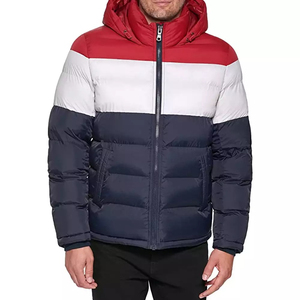 Chaqueta acolchada personalizada para hombre OEM 2024, chaqueta Lisa multicolor en blanco - Product Image 4