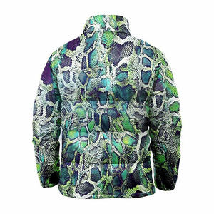 Venta al por mayor de encargo de los hombres burbuja Puffer chaqueta sublimación impresa chaqueta de invierno con capucha gruesa cálida Casual ropa de moda - Product Image 5