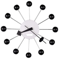 Jam Dinding Logam Dekoratif Modern dengan Gerakan Quartz, Tampilan Jarum, Gaya Antik untuk Dekorasi Rumah, Ruang Tamu, Ruang Keluarga.