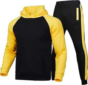 Conjunto de ropa deportiva transpirable de algodón 100% para hombre, logotipo personalizable, venta al por mayor, chaqueta de chándal, pantalones para viajes de ocio, temporada de invierno - Product Image 4