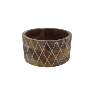 Wooden Round Shape Newly Design Food Serving Bowl Natural Finished for Kitchen <b>Dining</b> <b>Table</b> Food Serving Bowls Handmade Bulk - Product Image 4