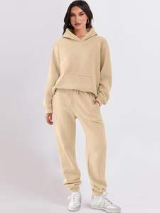 Women Tracksuit Plain Casual Tracksuit Women's Oversized Logo Women Tracksuits Two Piece Track <b>Suit</b> Training Wear <b>Jogging</b> Wear - Product Image 3