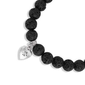 Bracelet en pierre de lave certifiée Arihant Gems & Jewels avec breloque, effet naturel et positif, bracelets de charme tendance - Product Image 3