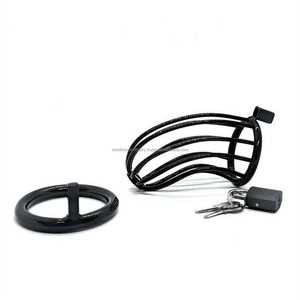 Jaula de Castidad de Metal Negro para Pene, Candado de Acero para Hombre y Gay, Dispositivo de Castidad BDSM de Alta Calidad, Anillo para Pene, Juguete Sexual - Product Image 5