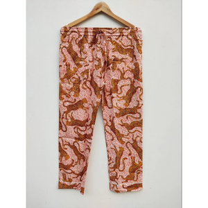 Women Handmade Leopard Print Cotton Pajama Set with <b>Travel</b> Carry Bag Wholesale Orders for Best Price - Product Image 3