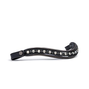 ชุดบังเหียนขี่ม้าแบบดราสซ์สุดหรูระดับพรีเมียม ปรับแต่งสีได้ หนังแก้ว ประดับคริสตัลที่สายคาดหน้าผาก สายรัดจมูกแบบมีเบาะ ออกแบบตามหลักกายวิภาค - Product Image 4