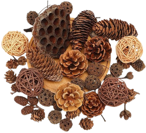 Pomme de pin naturelle en gros prix pomme de pin décoration de noël pour la décoration de chambre et de fête - Product Image 1