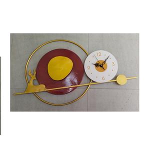 Reloj de pared decorativo de Metal con diseño de ciervo sentado para sala de estar, decoración de lujo para el hogar, arte de pared - Product Image 1