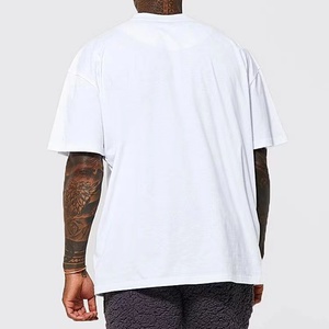 OEM Custom <b>Men's</b> Oversized Crew Neck Short Sleeve T-<b>Shirt</b> High Quality 100% Cotton Breathable Knitted Drop Light Fitness Long - Product Image 6