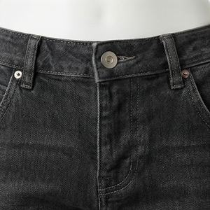 <b>Women's</b> Stretchy Straight Leg Casual Low Rise Wash Button Fly Stitch Comfortable <b>Jeans</b> for <b>Women</b> Customized Color Trousers - Product Image 4