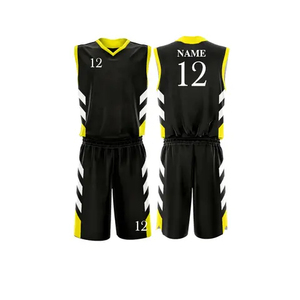 Tenues de basket-ball pour jeunes, imprimées par sublimation, réversibles, pour hommes et femmes, ensemble complet de vêtements de sport athlétiques - Product Image 6
