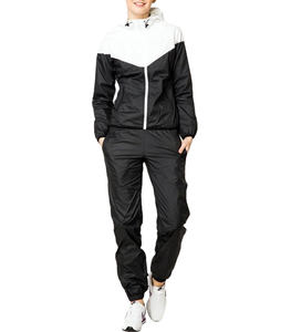 Custom Printing Polyester Color Block Zip Closure Women Tracksuits Regular Fit Sweatsuits Winter Wear Sports Tracksuit for Women - Product Image 2