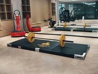 Équipement d'haltérophilie de gymnastique robuste Plate-forme de gymnastique de forme physique pour une pièce et un accessoire efficaces de machine d'exercice d'haltérophilie