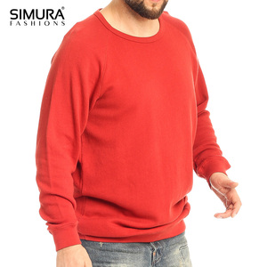 High Quality OEM <b>Men's</b> Winter Eco-Friendly Pullover Plain Dyed Plush Blank <b>White</b> Crew Neck Polyester/Cotton Hoodie <b>Sweatshirt</b> - Product Image 5
