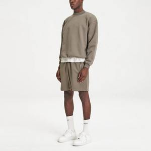 100% coton biologique hommes sweats à capuche et sweat-shirts hommes personnalisé respirant col rond unisexe sweat-shirt surdimensionné - Product Image 2