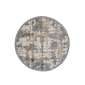 Alfombra moderna redonda Konfor Notta 1100, material de poliéster duradero - Product Image 2