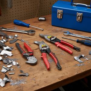 Ciseaux et cisailles d'aviation Stanley à lame décalée, ensemble de 6 pièces - Product Image 3