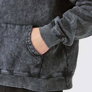 Sweat-shirts personnalisés en coton lourd sans cordon, pull vintage délavé, sweat-shirt pour homme, molleton français, sweat-shirt délavé à l'acide - Product Image 6