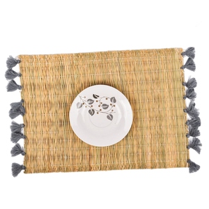 Napperons en osier naturel de Style Boho pour tapis de Table à manger résistant à la chaleur décoration de gland fait à la main au Vietnam - Product Image 2