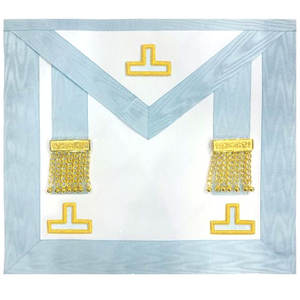 2025 WORSHIPFUL MASTER TABLIER Français Moderne Rite Brodé En Cuir À Coudre Badge - Product Image 1