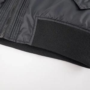 Chaquetas de bombardero de retales personalizadas de alta calidad para hombre, moda de calle, cremallera, prendas de vestir exteriores, fabricante - Product Image 6