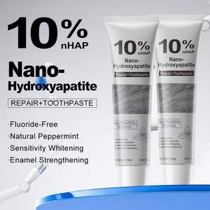 Dentifrice Nano Hydroxyapatite 10% nHAP Sans Fluorure Réparation de l'Émail Blanchissant pour Fumeurs Anti-Taches Menthe Fraîche 120g - Product Image 2