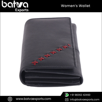Dompet Wanita Kulit Asli Vintage Elegan dengan Ritsleting dan Kancing Berkualitas Tinggi untuk Penggunaan Sehari-hari, Dilengkapi RFID Blocking, Lapisan Poliester, Logo Panjang