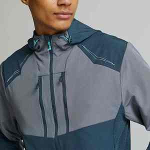 Survêtement personnalisé à capuche, logo réfléchissant argenté personnalisé, respirant, poches zippées, taille plus, unisexe, pour les sports d'hiver - Product Image 5