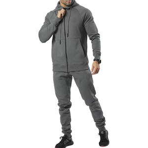 Chándales personalizados para hombre Chándales de dos piezas a medida y chándales con capucha para gimnasio Jogging Chándales con cremallera para hombre - Product Image 1