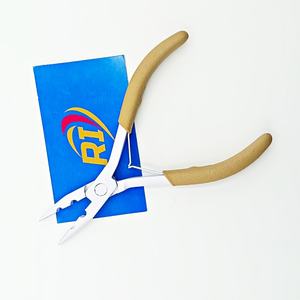 ชุดเครื่องมือต่อผมแบบมืออาชีพ ทำจากสแตนเลส พร้อมด้ามจับกันลื่นสีน้ำตาล สำหรับต่อผมแบบไมโครริง ลูกปัด และเครื่องมือปิดลูกปัด - Product Image 5