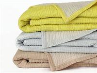 Couvertures textiles de maison Couvertures en mousseline de coton Couverture thermique à 4 couches en lin pour adultes Léger et doux