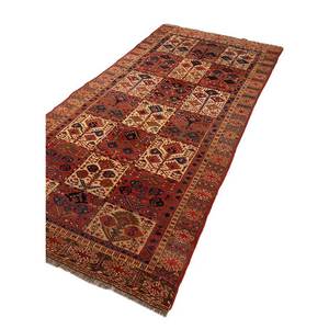 Alfombras de Lana Anudadas a Mano Kiaan de Gran Tamaño, Rectangulares de 9x12, con Patrón Geométrico Abstracto para Entrada, Pasillo, Modelo Paem-174, Rojo Naranja - Product Image 2