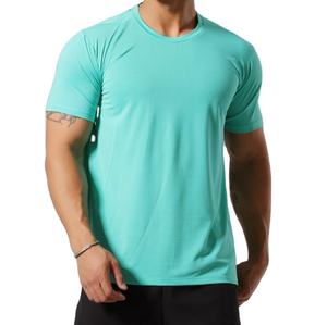 T-shirts de sport personnalisés pour hommes, mode gym, vente en gros, t-shirts de sport décontractés imprimés pour hommes, coupe musclée, 100% coton - Product Image 1