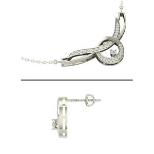 NOVAMART Fine Wedding-Ready 925 <b>Sterling</b> <b>Silver</b> Pendant <b>Earrings</b> <b>Set</b>-Premium Online Purchase Wholesale Export - Product Image 3